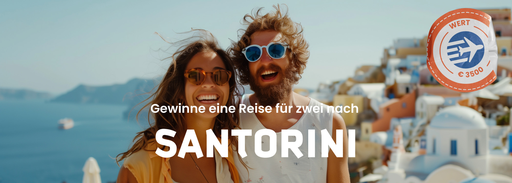 Gewinne eine Reise für zwei nach Santorini